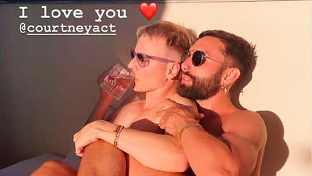 Conchita postete ein Kuschelfoto samt Liebes-Botschaft in der Instagram-Story. (Bild: instagram.com/conchitawurst)