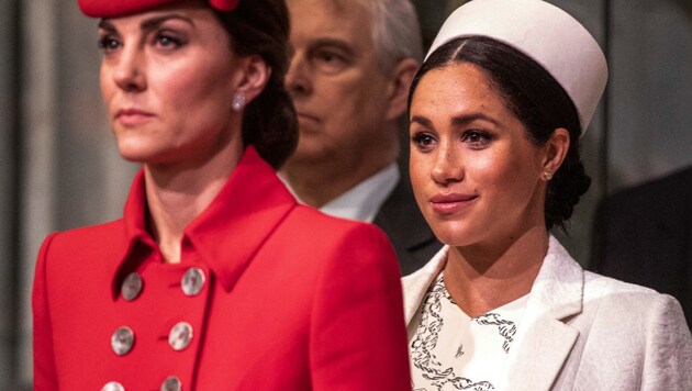 Herzogin Kate und Herzogin Meghan (Bild: AFP)