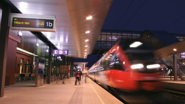 Der Hauptbahnhof Villach ist ein Drehkreuz für den S-Bahn-Verkehr. (Bild: ÖBB/Dolinsek)