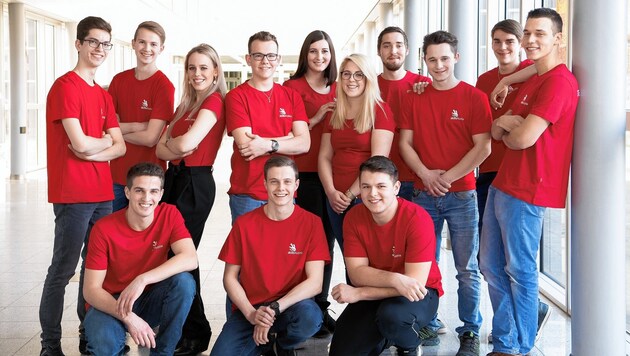 Auf diese jungen Leute kann man stolz sein: Drei Frauen und 10 Männer vertreten die Steiermark bei den World Skills 2019 (Bild: SkillsAustria)
