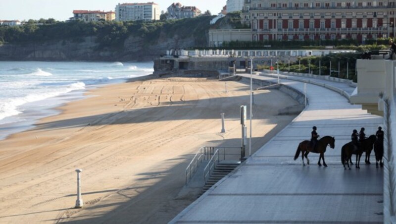 Der französische Badeort Biarritz (Bild: The Associated Press)