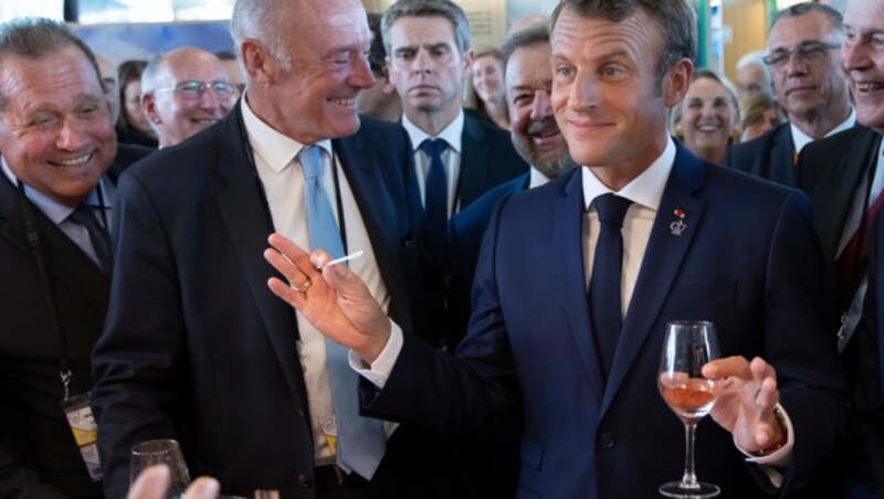 Frankreichs Präsident Emmanuel Macron (Bild: The Associated Press)