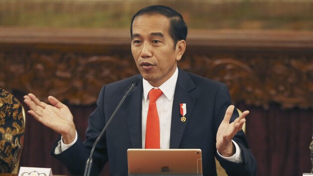 Indonesiens Präsident Joko Widodo (Bild: AP)
