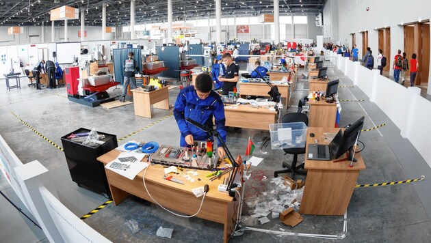 Gigantische Hallen bei den WorldSkills in Kazan. Die Europameisterschaft in Graz wird eine Nummer kleiner. (Bild: Himal Reece)