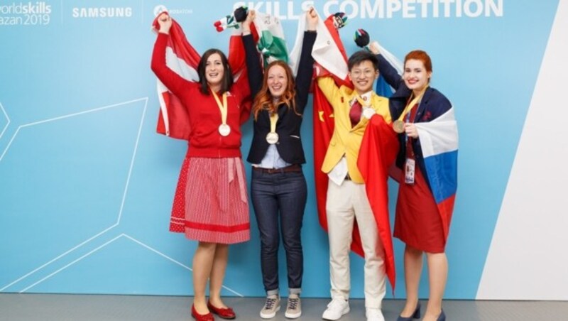 Floristin Julia Leitgeb holte Gold (Bild: Himal Reece)