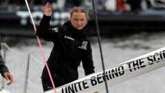 Sie hat es geschafft: Greta Thunberg ist über den Atlantik nach New York gesegelt. (Bild: AFP)