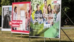 Wahlplakate in Sachsen (Bild: The Associated Press)