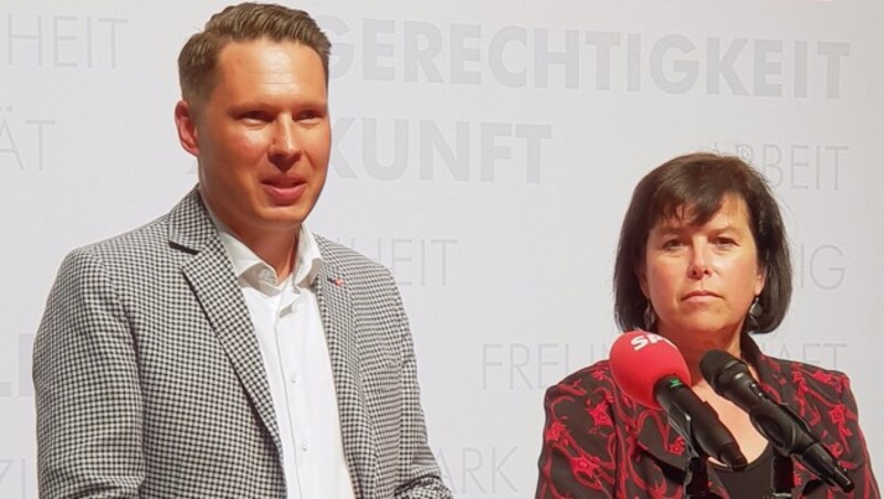 Georg Brockmeyer und Birgit Gerstorfer (Bild: APA/VERENA LEISS)