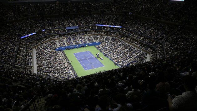 Das Arthur-Ashe-Stadium ist mit 34.771 Sitzplätzen das größte Tennis-Stadion der Welt. (Bild: Copyright 2019 The Associated Press. All rights reserved.)