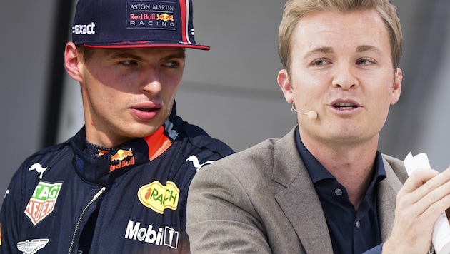 Max Verstappen (li.) und Nico Rosberg (Bild: AFP, krone.at-Grafik)