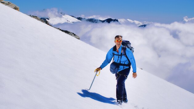 Perfektes Bergwetter mit Sonnenschein begleitete Gerhard beim Aufstieg auf den Hohen Sonnblick. (Bild: Wallner Hannes)