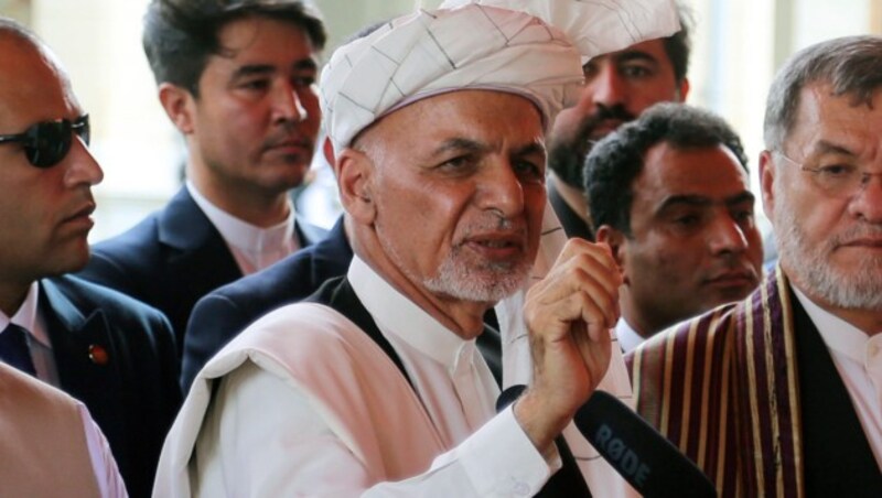 Afghanistans Präsident Ashraf Ghani (Bild: AP)