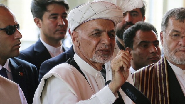 Afghanistans Präsident Ashraf Ghani (Bild: AP)