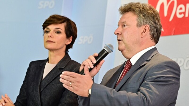 Pamela Rendi-Wagner und Michael Ludwig (Bild: APA/Hans Punz)