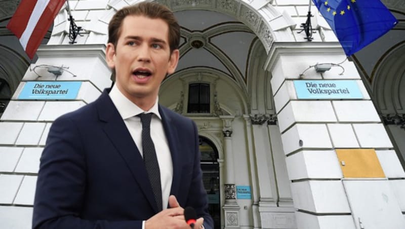 Sebastian Kurz (Bild: APA/Herbert Pfarrhofer, krone.at-Grafik)