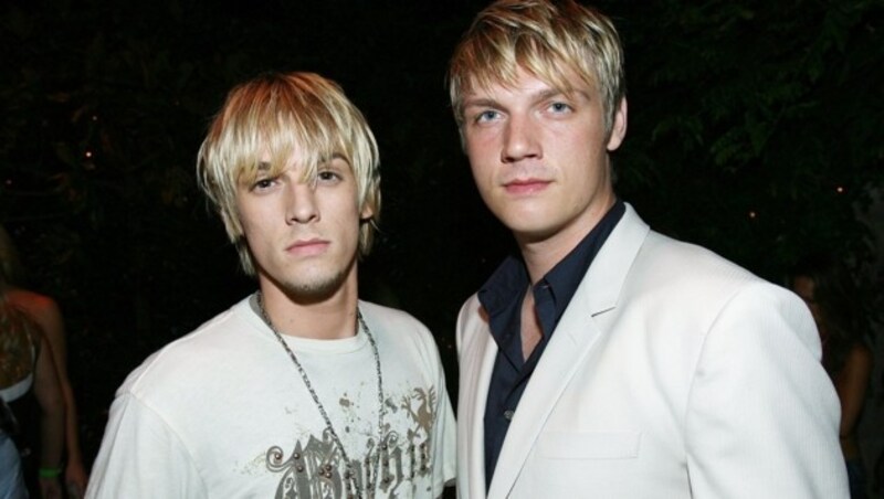 Aaron Carter 2006 mit Bruder Nick Carter (Bild: 2006 Getty Images)