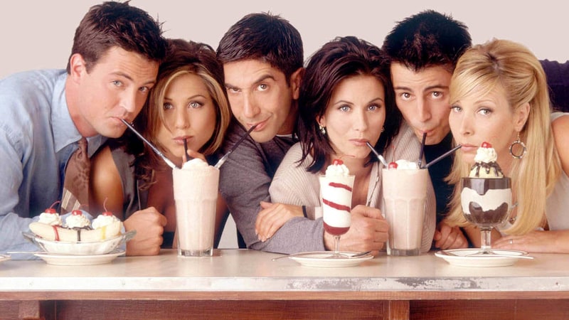 "Friends" Chandler Bing (Matthew Perry), Rachel Green (Jennifer Aniston), Ross Geller (David Schwimmer), Monica Geller (Courteney Cox), Joey Tribbiani (Matt LeBlanc) and Phoebe Buffay (Lisa Kudrow) (Bild: www.photopress.at)