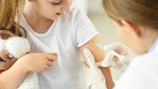 Kurz tapfer sein und schon ist es geschehen: Die Impfzahlen bei Vorschulkindern stiegen trotz Corona (Bild: Leonid/stock.adobe.com)