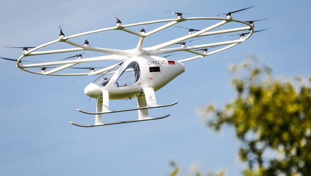 An air cab from the German company Volocopter (Bild: APA/dpa/Christoph Schmidt)