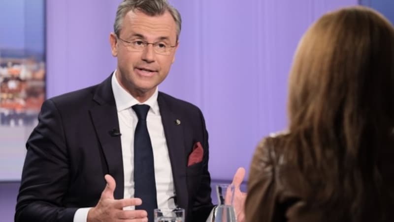 Norbert Hofer in der ORF-„Pressestunde“ (Bild: ORF)