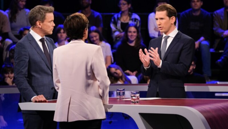 Kurz und Rendi-Wagner haben einander nichts geschenkt. (Bild: ORF)