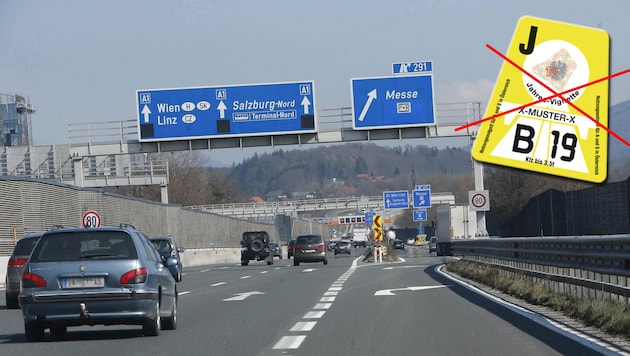 Bald keine Vignette mehr auf der A1 bis Salzburg-Nord? (Bild: MARKUS TSCHEPP)