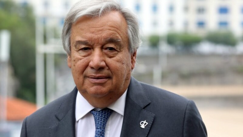 „Hausherr“ in New York: UNO-Generalsekretär Guterres (Bild: APA/AFP/LUDOVIC MARIN)