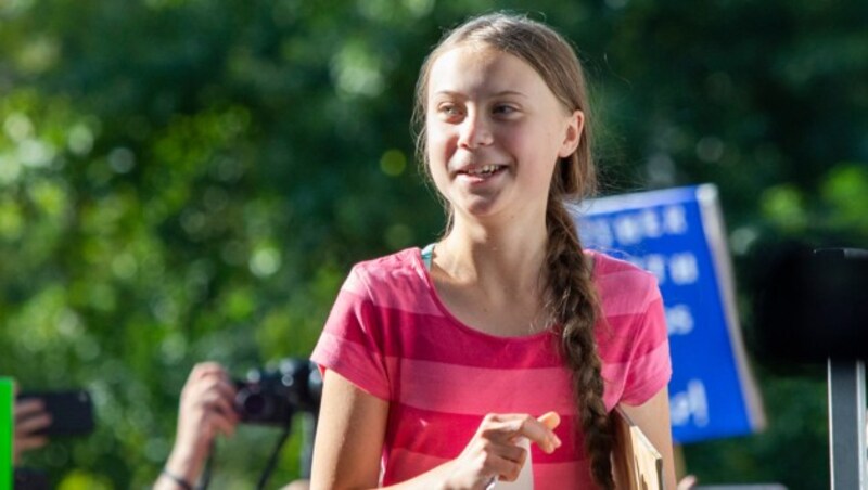 Greta Thunberg in New York (Bild: AP)