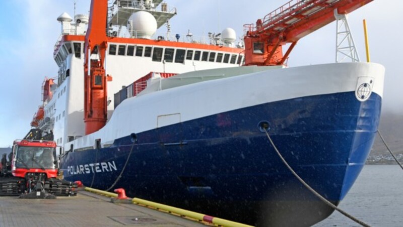 Die Polarstern vor dem Ablegen (Bild: AFP)