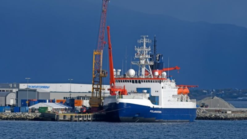 Die Polarstern vor Tromsø (Bild: AFP)