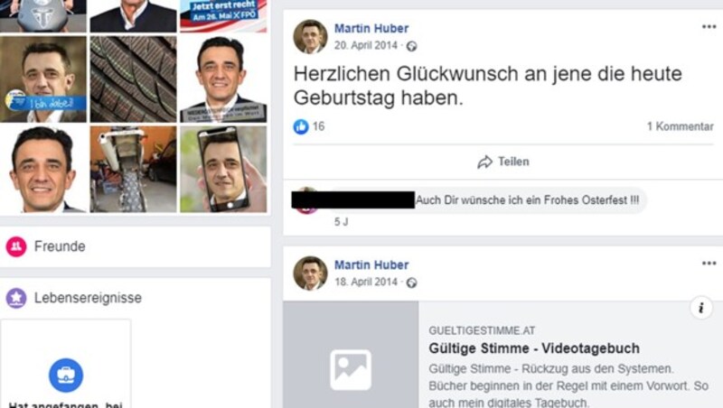 (Bild: facebook.com/Martin Huber (Screenshot))