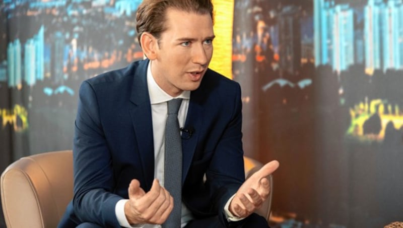 Sebastian Kurz zu Besuch bei „Wir wollen‘s wissen“ (Bild: Malena Brenek)