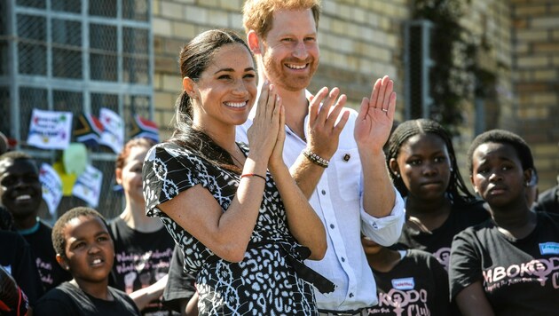 Herzogin Meghan und Prinz Harry (Bild: AFP)