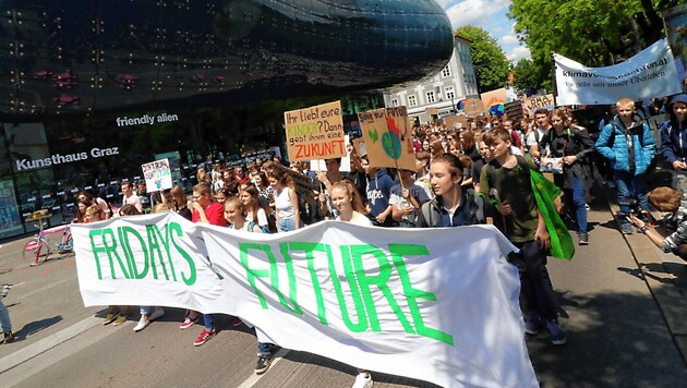 Fridays-for-Future-Demo in Graz (Bild: Christian Jauschowetz)