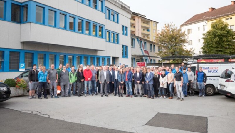 Betriebsversammlung bei den Stadtwerken Bruck (Bild: Meieregger.photos)