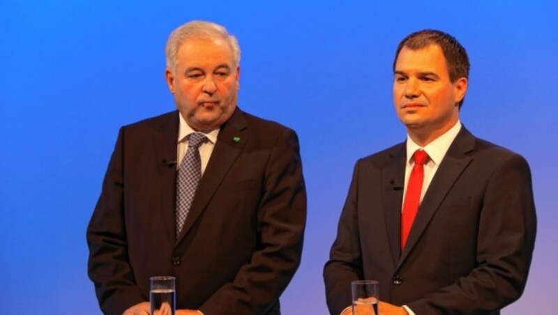 Hermann Schützenhöfer und Michael Schickhofer (Bild: Christian Jauschowetz)