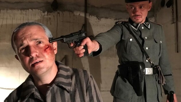 Lucas Zolgar spielt den Tiroler Priester Otto Neururer, der von den Nazis ermordet wurde (Bild: avgproduktion)