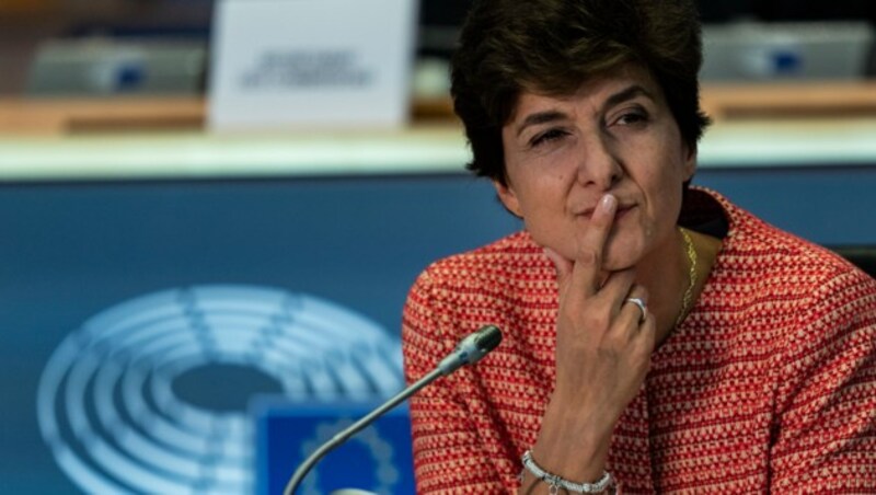 Sylvie Goulard bei ihrem Hearing (Bild: AFP)