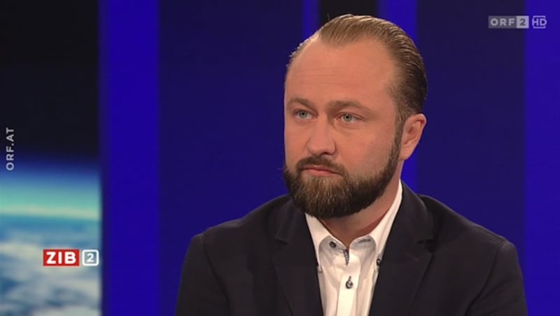 Max Lercher (SPÖ) in der „ZiB 2“ (Bild: ORF)