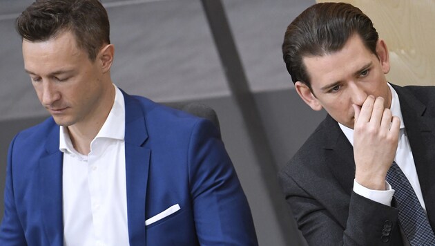 Gernot Blümel (li.) und Sebastian Kurz (Bild: APA/ROBERT JAEGER)