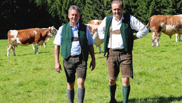 Landwirtschaftkammerdirektor Werner Brugner (re.) und -Präsident Franz Titschenbacher (Bild: Juergen Radspieler)