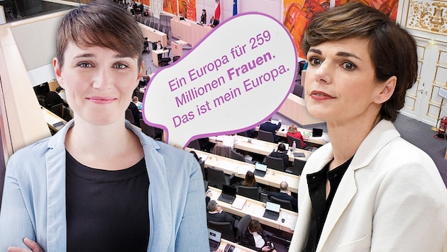 Starke Frauen im Nationalrat: Sigrid Maurer (Grüne) und SPÖ-Chefin Pamela Rendi-Wagner (Bild: APA/GEORG HOCHMUTH, APA/HERBERT PFARRHOFER, APA/ROLAND SCHLAGER, krone.at-Grafik, )