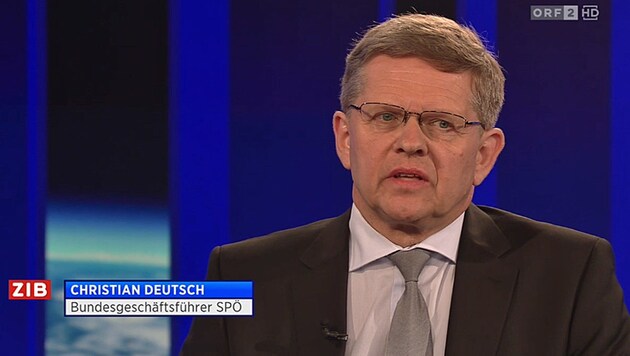 Der neue SPÖ-Bundesgeschäftsführer Christian Deutsch (Bild: Screenshot/ORF)