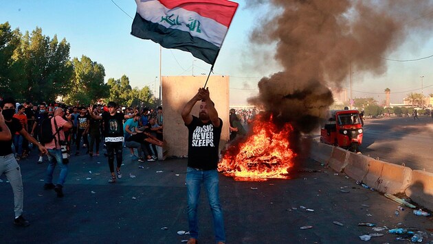 Proteste im Irak gegen die USA (Bild: Associated Press)