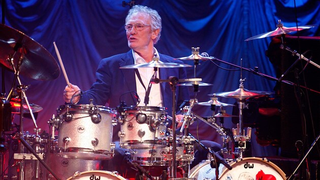 Ginger Baker während eines Auftritts in London am 7. Dezember 2008 (Bild: Associated Press)