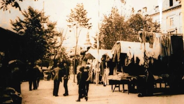 Vor rund 100 Jahren wurde der Ursulamarkt noch auf dem Neuen Platz mitten in der Stadt abgehalten. Erst Ende der Fünfzigerjahre zogen die Fieranten mit ihren Ständen auf das Klagenfurter Messegelände. (Bild: zVg)