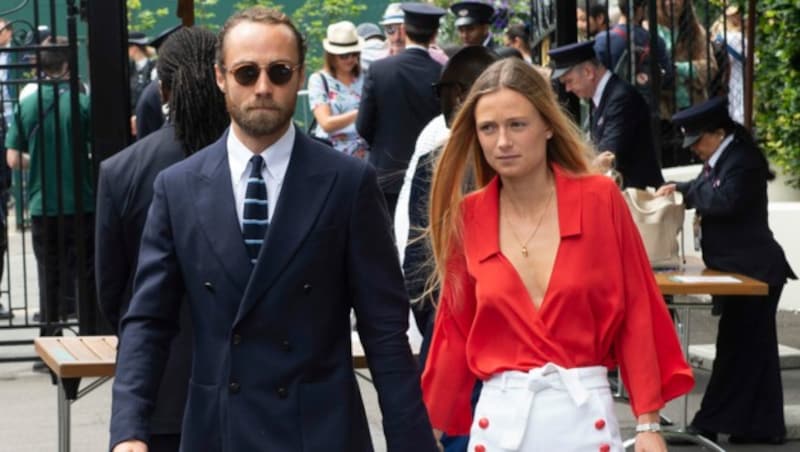 James Middleton und Alizee Thevenet im Sommer 2019 auf dem Weg zum Herren-Finale. (Bild: Giles Anderson / Camera Press / picturedesk.com)