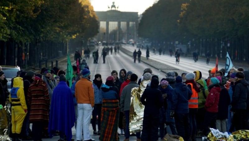 Seit dem Wochenende haben viele Aktivisten in Berlin campiert. Nun blasen sie zum Kampf gegen das Artensterben. (Bild: AP)