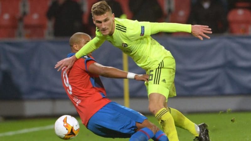 Emir Dilaver im Dinamo-Zagreb-Dress im vorjährigen Europa-League-Duell mit Viktoria Pilsen (Bild: AFP)