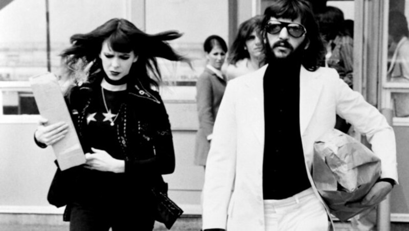 Ringo Starr mit seiner Ehefrau Maureen im Jahr 1971 (Bild: AFP)